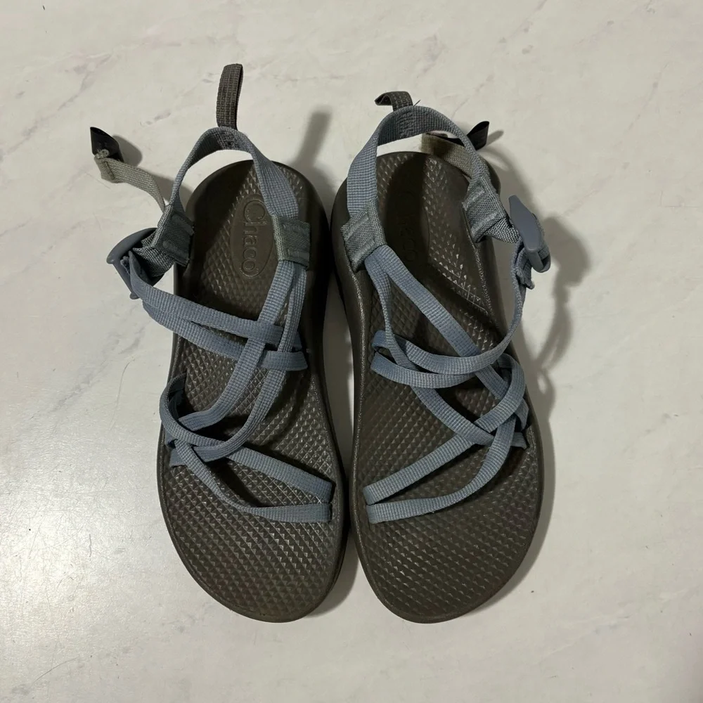 Chaco Kids Light‎ Blue Strappy Hiking Sandals Size 5 Outdoor Travel Granola
